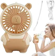 Small Desk Fan,Portable Desktop Fan | Capybara Design Cooling Electric Device with USB Interfaces, Compact Tool for Camping Outdoor Picnic Hiking Home