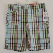 Vanilla Bean NWT Multicolor Plaid Shorts 10