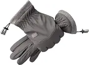 [ONQendDv] Warm Gloves, Mittens with Touch Screen Fingers Thickened Soft Ski Mittens with Warm Lining Unisex Winter Glove for Cycling Running