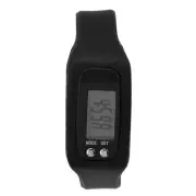 (Black)Walking Step Counter For Men Women Smart Bracelet Watch Wristband AC
