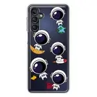 Mundaze Case for Samsung Galaxy S23 FE 5G Cover Astronauts Moon Earth Rocket