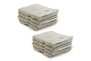 8pc Onkaparinga 30x30cm Cotton Flinders Bathroom Face Washers Set 600GSM Linen