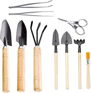 10Pcs Mini Garden Tool for Transplanting Succulents Bonsai Planting Ergonomic Gardening Tools Kit for Indoor Flowerpot Use Reliable Sturdy Accessories for Plant Growing