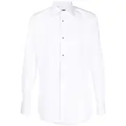[Dolce & Gabbana] Dolce & Gabbana Contrasting Tuxedo Shirt 39 CM WHITE