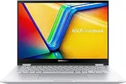 [ASUS] Vivobook S 14 Inch OLED Touch Screen Glossy Display AMD Radeon Intergrated Graphics AMD Ryzen 5 7530U Processor DDR4 16GB RAM 512GB M.2 SSD Windows 11 Home Laptop, Cool Silver