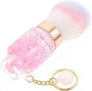 MERRYHAPY Wear Nail Brush Set Reusable Makeup Brush Handle for Fingernails Cleaning Blush Application