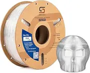 Siraya Tech Flex TPU Filament - 85A Shore, ISO 10993, High Flexibility & Toughness, High Flow & Speed, Easy to Print, Moisture-Resistant Aluminum Bag - Ideal for Footwear, Protective Gear (Clear, 1kg)