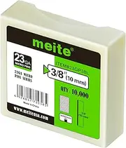 meite 23 Gauge Pin Nails, 10 mm Micro Headless Brad Nails for Pin Nailer - Copper Plated Pins Nail Gun Nails, Ideal for Fine Woodworking and Trim Work (10,000 Counts)