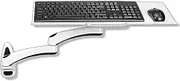 Keyboard Tray, Multifunction Monitor, Keyboard and Mouse Stand, Adjustable Extension, Wall Mounted Ergonomic Ergonomic Stand(Silver,B)