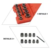 Heavy Duty 1011pcs Broken Bolt Extractor Socket Set Nut Remover Drive Tool