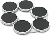 DULCE DOM Lazy Susan Turntable for Dining Table, 6 Trays Lazy Susan Food Train 360° Manual Turntable Dining Table, Expandable for Rectangular & Oval Tables, Ideal for Parties & Gatherings