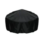 Fire Pit Cover Round 36 Inch Fire Pit Cover, Black, Windproof Drawstring1514