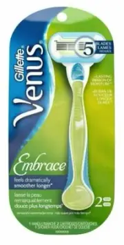 Gillette Venus Women's Razor Blades Refill Smooth Embrace Green 2ct Pack of 3