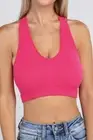 Zenana Color Washed Ribbed Cropped Scoop Neck Cami Tank Top in 5 Colors NWT