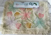 Cynthia Rowley Set Of 4 Embroidered Flower Placements