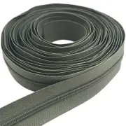 10Yards Bulk Zippers #3 Nylon Coil Zippers by The Yard with 15pcs Auto-lock Z...
