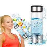 15 oz. Hydrogen Water Bottle Portable Hydrogen Water Ionizer Machine USB Recharg