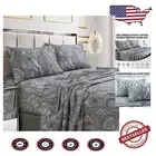 Elegant 3-Piece Twin Sheet Set, 300 Thread Count Cotton Sateen with Floral Print