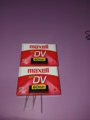 Two Maxell Mini DV Tapes DVM60SE Video Camera ME Camcorder 60 Min
