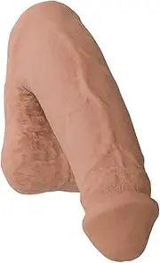 Doc Johnson - Pack It - Prosthetic Flaccid Penis - Realistic Size and Feel - Lite (110 g) - Caramel
