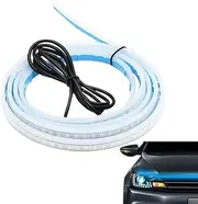 Daytime Running Lights for Car, Decorative Exterior Led Strip Lights, Waterproof Engine Cover Decoration, Vehicle Exterior Accessories for Trucks