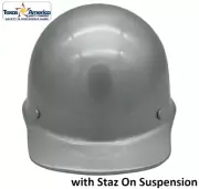 MSA Skullgard Cap Style with StazON Suspension - Custom Silver