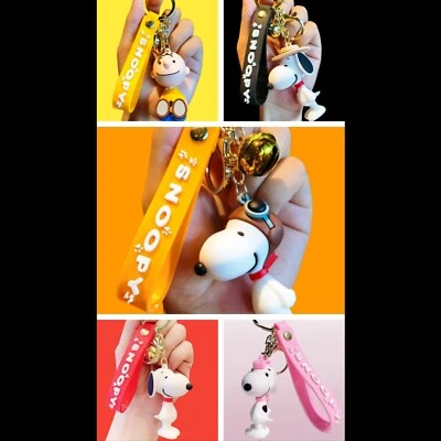 Snoopy Charlie Brown Keychain Cartoon Backpack Charm Pendant Bag Jewelry Keys