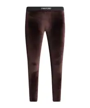 Tom Ford Stretch Lustrous Velour Signature Leggings Black