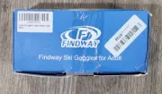 Findway Ski Goggles for Adults, White, Model: YH230