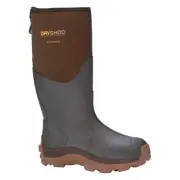DRYSHOD Mens Haymaker Hi Brown/Peanut Hard-Working Farm Boot (HAY-MH-BR)