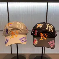 在飛比找蝦皮購物優惠-2色實拍｜MLB 各隊隊徽logo刺繡軟帽 棒球帽《韓國樂天