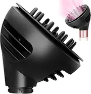 PUREGUST Wave and Curl Diffuser for Dyson Airwrap Black, Two Airflow Dome or Diffuse Modes for Airwrap HS01 HS05, Hair Diffuser Attachment to enhance Curl Definition and Control Wavy Hairstyles