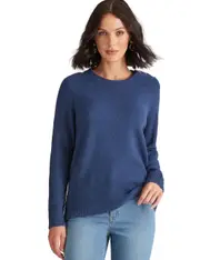 KATIES - Womens - Jumper - Winter - Blue - Pullover / Sweater - Knit - Long Sleeve - Solid - Length Regular - Stretch Elastane - Casual Work Clothes