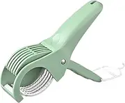 LCSVCCXA Fruit and Vegetable Slicers, Practical and Easy to Clean Fruit Slicers, Practical Fruit and Vegetable Slicers for Salad, Green