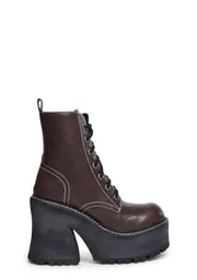 [dELiA*s by Dolls Kill] Chocolate Animal Behavior Platform Boots