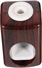 FOMIYES Automatic Toothpaste Squeezing Tool Toothpaste Toothbrushes Tooth Brush Toothbrush Sticky Wall Mounted Toothpaste Holder Sticky Toothpaste Tube Dispenser Brown Plastic