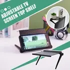 Adjustable TV Screen Shelf Display Shelf Computer Monitor Riser Desktop Stand TV