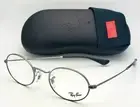 New Ray-Ban Reading Glasses RB 3547V 2502 51-21 145 Silver Oval Frames Readers