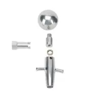Speedway Muscle Car Shift Knob Adapter for All Lokar Shifters, Brite (for: BMW)