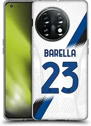 Head Case Designs Officially Licensed Inter Milan Nicol Barella 2023/24 Players Away Kit Soft Gel Case Compatible with OnePlus 11 5G