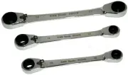 Metric Quad-Box Gear Ratchet Wrench Set 8-19mm T&E tools 13992 12 sizes in 3 NEW