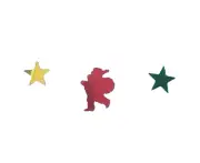 Christmas Table Sprinkle Confetti Table Decorations Sequins, Snowflake, Santa, Reindeer (#8)