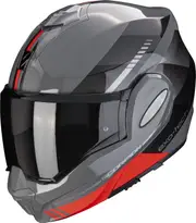 Scorpion EXO-Tech Evo Genre, modular helmet , color: Grey/Black/Red , size: L