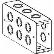 Orbit 7-1/2" Deep Masonry Thru the wall Box with Concentric Knock Outs- MTB-750