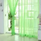Fashion Curtain Room Panel Scarf Tulle Voile 2m * 1m Colorful Decoration