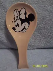 Disney Minnie Mouse Ceramic Spoon Rest New No Tag Or Box