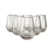 6 Ripple Stemless Glasses
