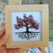 Handmade Life Tree with Natural Small Grain Crystal Decorative Gift Random one