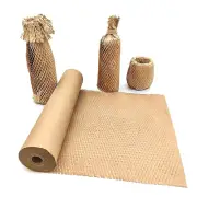 Honeycomb Packing Paper, 15" X 131' Recyclable Packing Wrap for Shipping