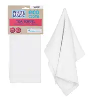 White Magic Reusable 70x50cm Tea Towel Absorbent Cleaning/Drying Cloth Snow